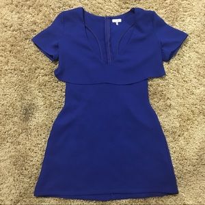 Tobi Royal Blue Cutout Cocktail Dress size small